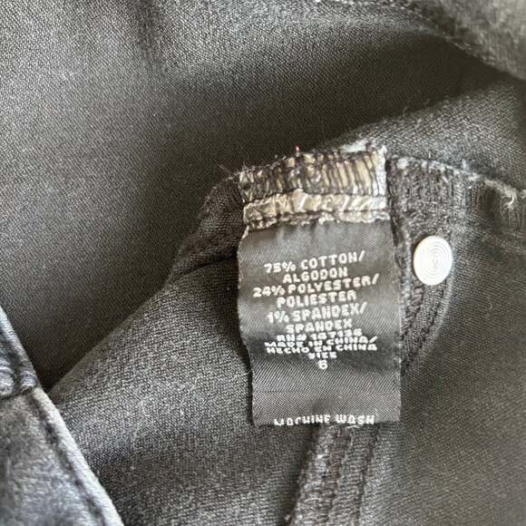 1822 Denim Slim Fit High Rise Jeans Black Size 6 - Picture 7 of 8